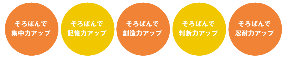 そろばんで集中力アップ