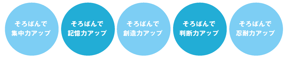 そろばんで集中力アップ