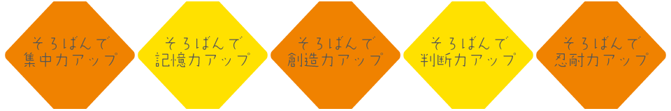 そろばんで集中力アップ