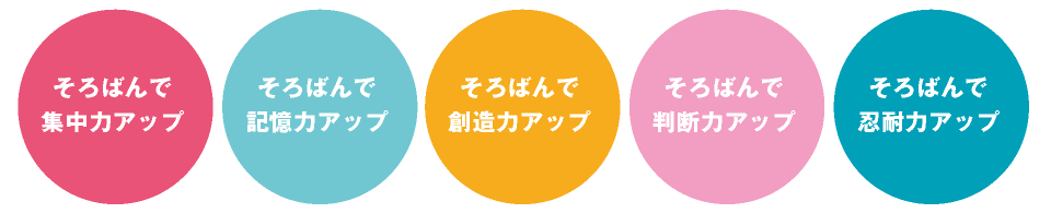 そろばんで集中力アップ