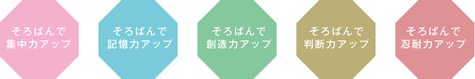 そろばんで集中力アップ
