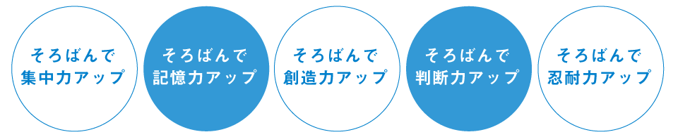 そろばんで集中力アップ