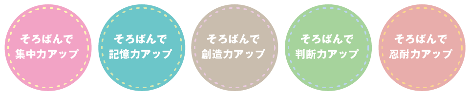 そろばんで集中力アップ