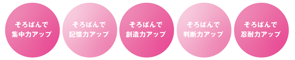 そろばんで集中力アップ